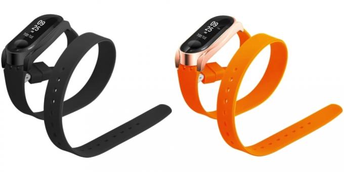 Szilikon szíj Xiaomi Mi Band 3, a két borítás