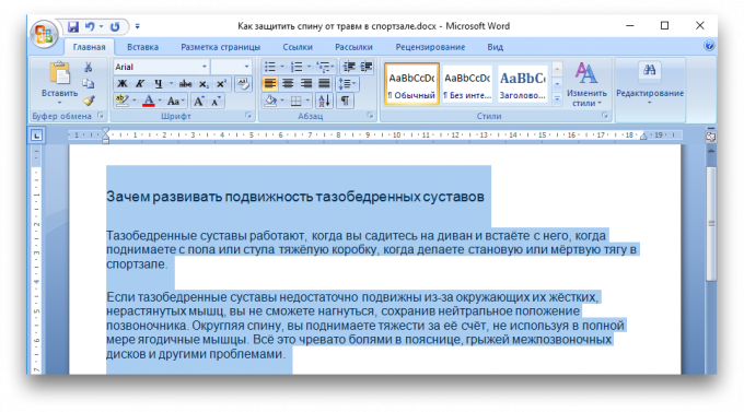 Microsoft Word billentyűparancsok