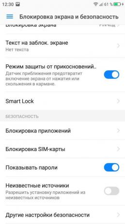 zár képernyőn az Android. smart Lock