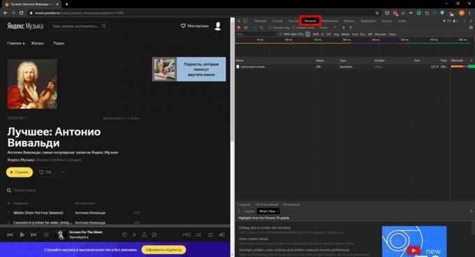 Hogyan töltsünk le zenét a Yandex-ből. Zene ": lépjen a Hálózat fülre