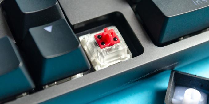 Billentyűzet Xiaomi Gaming Keyboard: gombok kialakítása