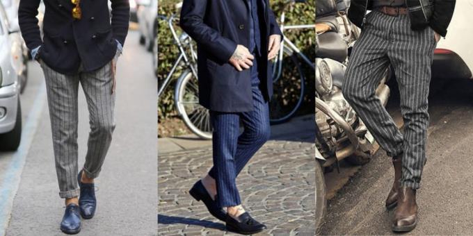 A legdivatosabb férfi nadrág: nadrág függőleges csík