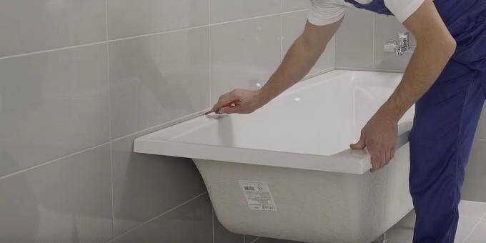 Telepítése a fürdő kezét: Próbáld ki, és állítsa be a fürdő