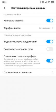 A telefon beállítása az Android OS: be mobil adatmegtakarítás