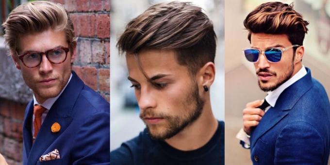 Divatos férfi hajvágás 2019: Pompadour