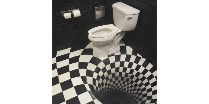 WC design: 3D-tapéta