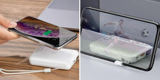 Powerbank vezeték nélküli töltő Baseus-szal