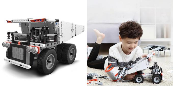 Robotok gyermekek és felnőttek számára: Xiaomi Mi Bunny építőelem Mine Truck