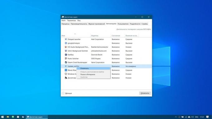 Konfigurálása a Windows 10: Disable felesleges autostart alkalmazások