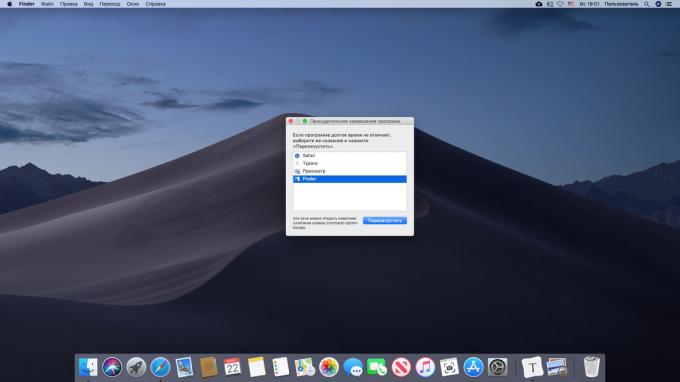 Konfigurálása alkalmazások Mac kénytelen befejezése
