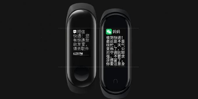 Összehasonlítás megjelenítése Xiaomi Mi Band 3 és Mi Band 4