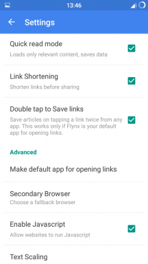 Flynx böngészőben megnyitni a linkeket a buborékok, és törölje az oldalak reklám