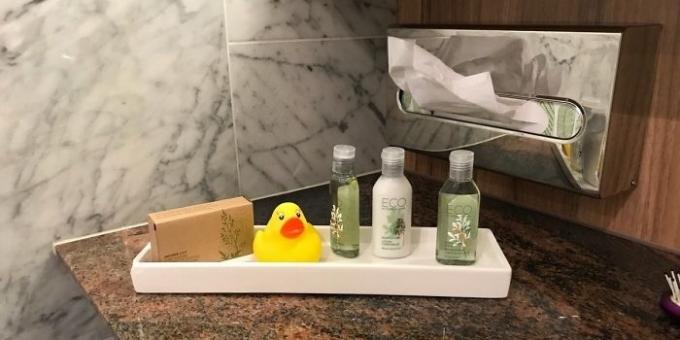 szolgáltatás szállodák: kacsa a fürdőszobában
