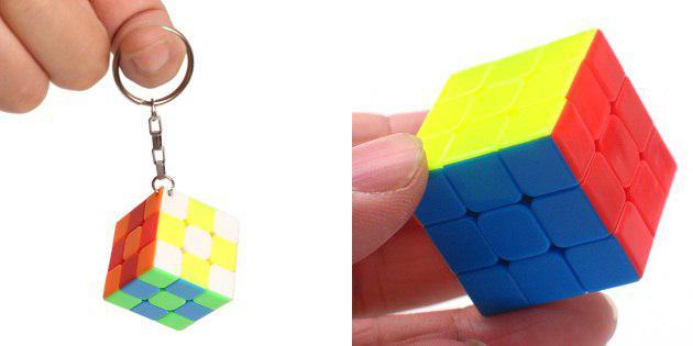 Kulcstartó a Rubik-kocka