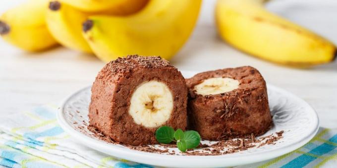 Könnyű csokoládé banán desszert
