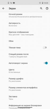 Motorola Moto G8: képernyő