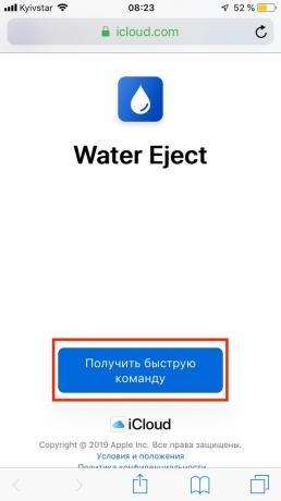 Ha víz kerül az iPhone: Water Kiadás parancssor