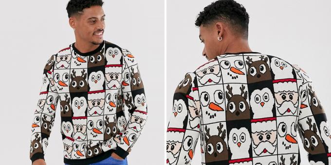 Karácsonyi pulóver folytonos minta Asos tervezése