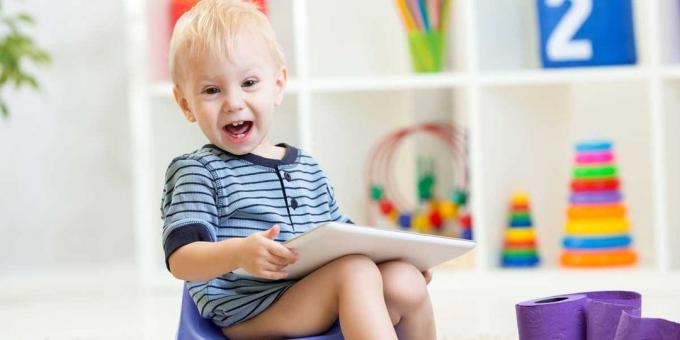 Hogyan kell tanítani a gyermeket, hogy a pot: Head WC játékot vagy könyvet