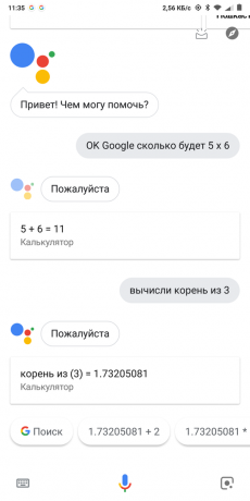 A Google Now kalkulátor