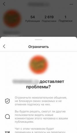 Hogyan korlátozhatja Instagram profilját