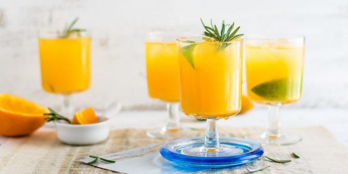 Receptek gyümölcslevek. narancs limonádé