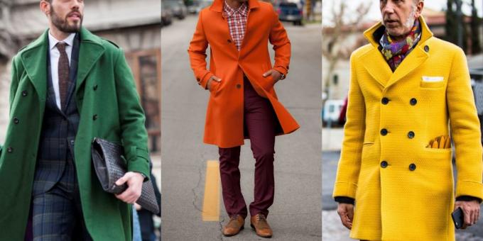 Nyári eladó ruházat és lábbeli férfiaknak: Színes Coat