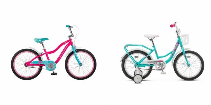 Születésnapi ajándékok egy lánynak 7 évig: kerékpár