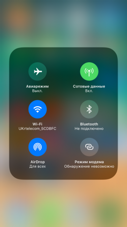iOS 11: üzemmódok