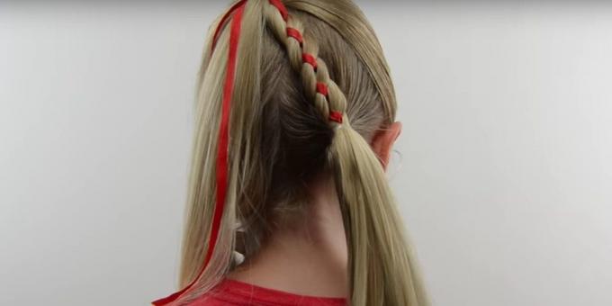Új frizura lányoknak: csatlakoztassa a zsinór a haja