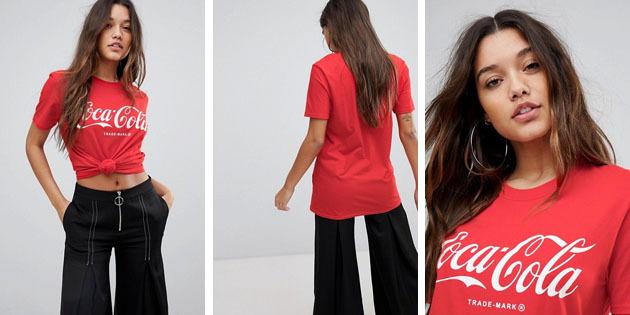 Női divat pólók európai boltok: T-shirt piros PrettyLittleThing 