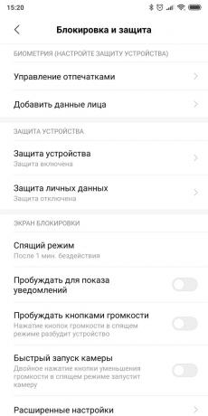 A telefon beállítása az Android OS: A képernyőzár beállítása