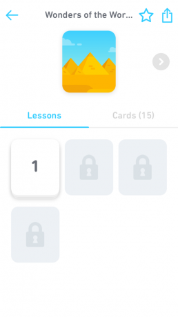 Tinycards: tanulási folyamat