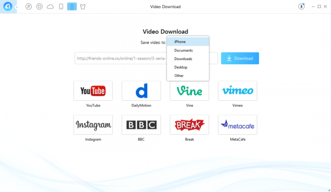 AnyTrans segítségével letöltheti a videót az iPhone és az iPad