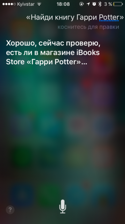 Siri parancsot: könyvek keresése