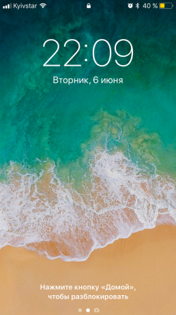 iOS 11: zár képernyőn