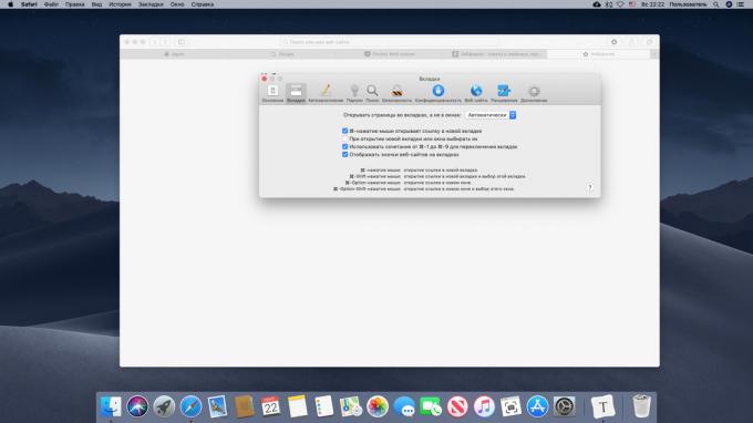 Konfigurálása Mac kijelző ikonok lapok