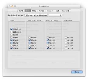 IConvert ikonok OS X: Nagy sebességű létrehozását ikonok különböző formátumokban