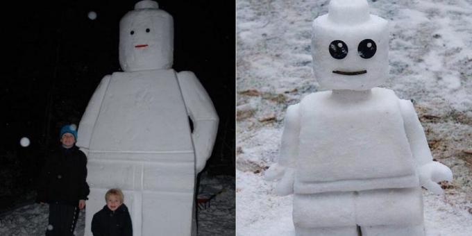 Snow alakítja a kezüket: Lego ember