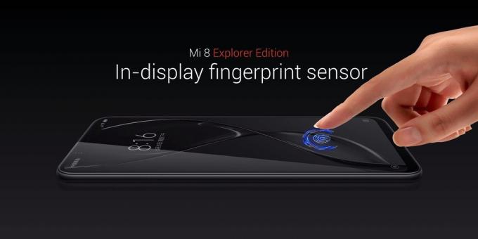 Mi 8 Explorer Edition: ujjlenyomat a képernyőn