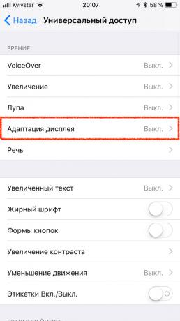 Automatikus fényerő iOS 11: Display kiigazítása