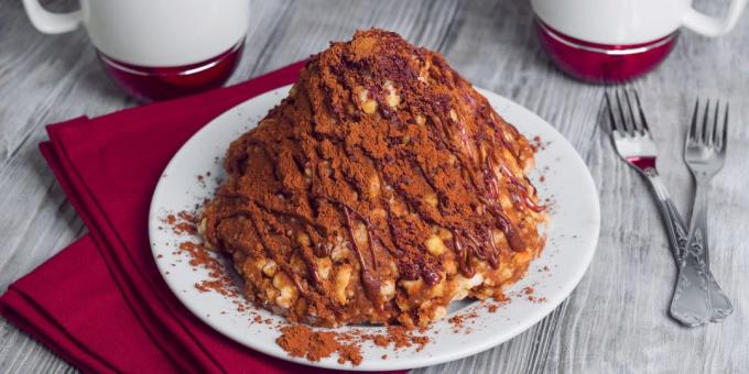 Recept: Cake „Anthill” dióval a karamell