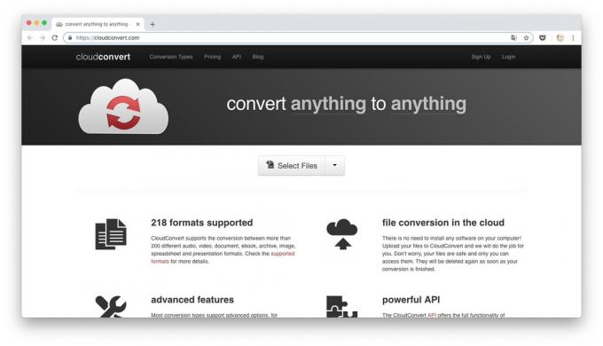 Online átalakítók: CloudConvert