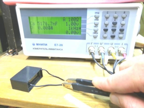 Mérése a kondenzátor kapacitása belső villamosenergia-megtakarítást Box