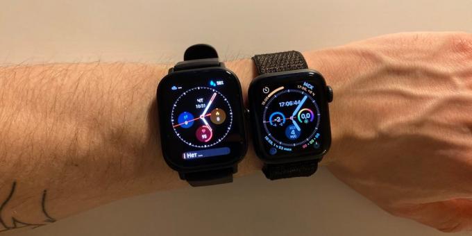 Amazfit GTS: Összehasonlítás Apple Watch