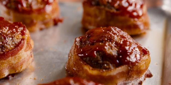 Marhahús ételek: Marha szelet bacon