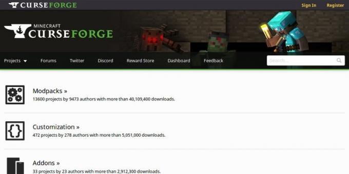Divat Hol lehet letölteni Minecraft: CurseForge