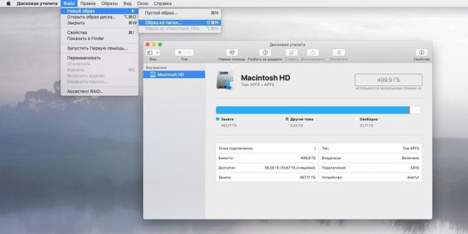 Titkosítása Folder: Disk Utility