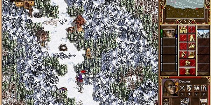 Régi játék a PC-: térképet Heroes of Might and Magic III