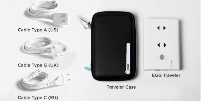 EGG Traveler: adaptercsatlakozót különböző típusú